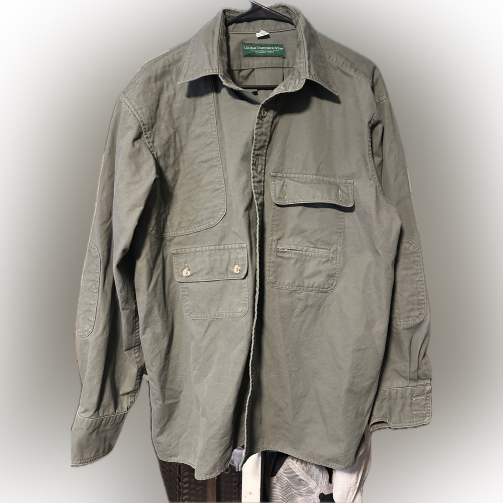Olive Casual Button-Down Shirt